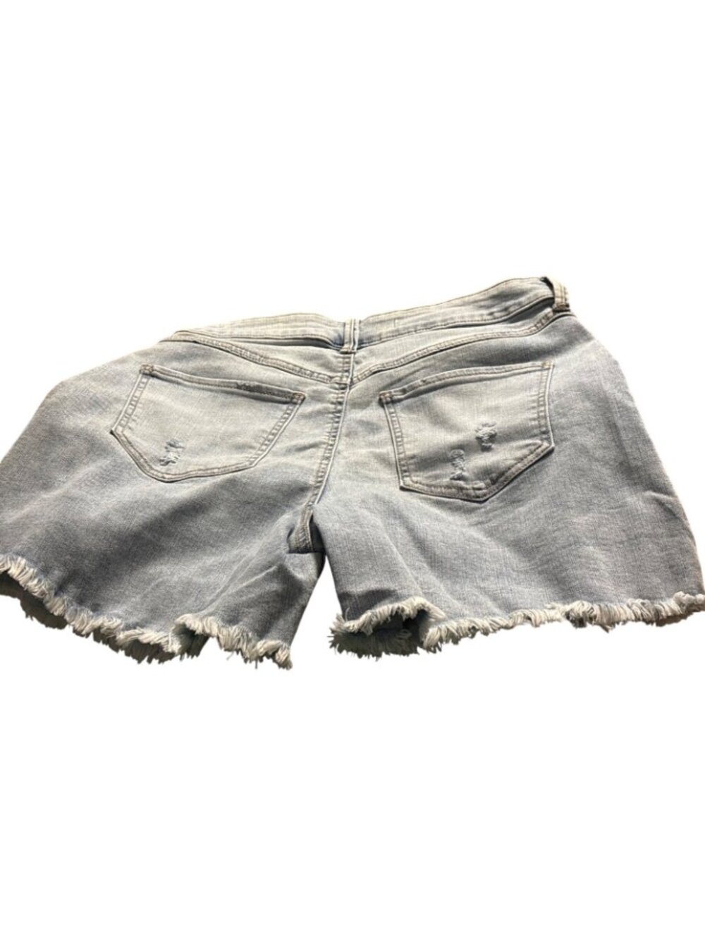 Rewash The Wedge Midi Sz 7/28 Super High Rise Denim Vtg Reunion Distress Shorts - Picture 2 of 14